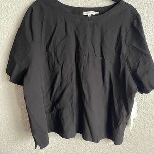 Good American Black T-Shirt Size 5(2X)